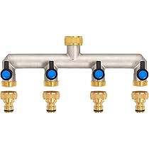 Distributore a 2 vie: distributore dell'acqua a 2 vie, in ottone per 2