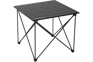 ROCK CLOUD Upgrade Structure Portable Camping Table More Stable Folding Ultralight Aluminum Compact Beach Table for Camping Hiking Fishing Backpacking Outdoor Picnic
