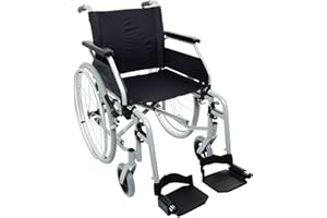 ‎BESCOMEDICAL Rollstuhl Primus MS 2.0 - faltbarer Transportrollstuhl - Reise-Rollstuhl mit Steckachsensystem - Sitzbreite 38 cm - Faltrollstuhl - Transitrollstuhl