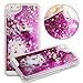 Produktbild Nnopbeclik iPhone 6 Plus / 6S Plus 3D Flüssigkeit Schutzhülle Transparent Durchsichtige Handytasche Glänzend Glitzer Star Sterne Fließen Flüssig Flüssigkeit Handyhülle Handy Hülle Case Tasche Crystal Case Durchsichtig Schutzhülle Etui Bumper Für iPhone 6 Plus / 6S Plus (5.5") , Hot Pink + 1x Display Schutzfolie Folie