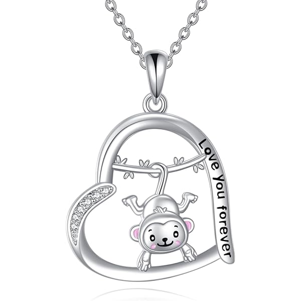 Panda-Jewellery Kette Damen Mit Anhänger - Japanisches Glück Zeichen - Halskette Damen Silber