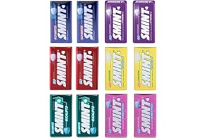 Mélange de menthe SMINT | 12 boîtes | à la menthe poivrée | au citron | à la fraise | aux baies | Bubblefresh | à l'eucalyptus | Sans sucre