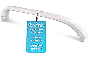 DL-pro Tirador de puerta para Bosch Siemens Neff 355004 00355004 354911 00354911 370 x 54 x 28 mm, mango de plástico, para frigorífico, congelador