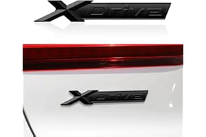 OYDDL 3D XDRIVE Car Metal Chrome Lettering Emblem Black Sticker Replacement Compatible with BMW X1 X3 X4 X5 X6 X7 E70 E90 F10 F15 F25 F30 F48 Accessories (Matte Black)