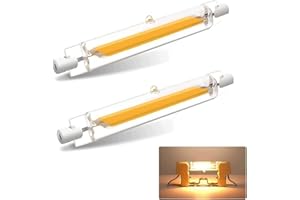 TDDKFB R7S LED 118mm Dimmerabile Lampadine,20W R7S LED 3000K 2000LM Bianco Caldo,Illuminazione Fascio 360°,Equivalenti a 200W Lampada Alogena,Nessun Sfarfallio,2 pezzi