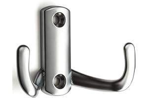 10 x SO-TECH® Garderobenhaken Julie Kleiderhaken Mantelhaken Wandhaken Chrom matt (klein)