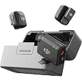 DJI Mic Mini (2 TX + 1 RX + Boîtier de Recharge), Ultra-léger, Audio de HQ | 48 h d'utilisation, annulation du bruit, limite auto, microphone sans fil pour caméra/iPhone/Android, vlog, streaming