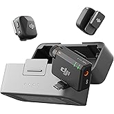 DJI MIC Mini (2Tx + 1 Rx Şarj Kutusu), Ultra Hafif, HQ Ses, 48 Saat Kullanım, G&uuml;r&uuml;lt&uuml; İptali, Otomatik Limit, Kablosuz Mikrof