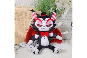 Takezuaa Hazbin Hotel Plush,1Stück Hazbin Hotel Plüsch Puppe Niedlich Alastor Anime Figuren Sammlung Plüschpuppen Dekorationen,Hazbin Hotel Plüsch Stofftiere Für Kinder und Erwachsene