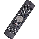 BYCONNERS Philips Evrensel LCD LED 3D HD Akıllı TV i&ccedil;in Philips TV Yedek Uzaktan Kumandası, Netflix ile - Kurulum Gerekmez