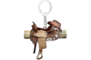 Onlynery Western-Pferdesattel-Hängeverzierung, 2D Westernsattel Schlüsselanhänger, Retro Charm Decor Personalisierter Cowboy-Cowgirl-Anhänger Für Pferdeliebhaber