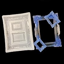 Voyyphixa Doe-het-zelf vorm epoxyhars, fotolijst, siliconen, rechthoekig, fotolijsten, liefde, gietvorm voor Valentijnsdag, Moederdag liefdescadeau (rechthoekige fotolijst