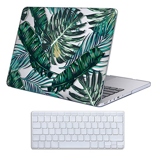 Case MacBook Pro 15 Retina H  lle    iCasso Palm Leaf Ultra Slim D  nn Kratzfeste matt rutschfest Hartschale Kunststoff Schutzh  lle Snap case f  r Ma