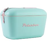Vintage soğutma kutusu, 20 l, turkuaz Pop &ndash; Logo pembe POLARBOX