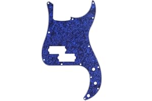 Musiclily 13 Hole P Bass Pickguard for Fender American/Mexican Standard Precision Bass,4Ply Blue Pearl