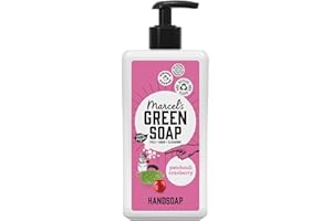Marcel's Green Soap - Hand Soap Patchouli & Cranberry - Handwash Dispenser - 100% Eco friendly - 100% Vegan - 97% Biodegradable - 500 ML