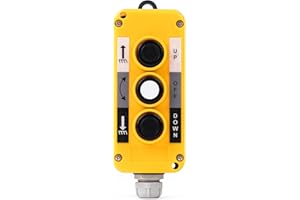 Interruptor de control colgante de grúa Jadeshay, caja de control de elevación de polipasto COP, interruptor pulsador colgante de grúa, regulador de suspensión de elevación(3NO)