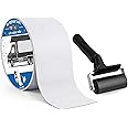 Magic4U RV Motorhome Caravans Roof Sealant Tape 4" x50' feet with Rubber Roller, UV & Waterproof White Seal Tape for RV Roof Repair, Window, Boat Sealing, Truck and Camper Roof Leaks