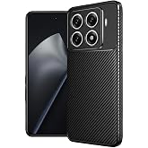 Coverzone Xiaomi Mi 15T Pro ile Uyumlu Silikon Kılıf TPU Negro Ultra Slim Fit Karbon Delux