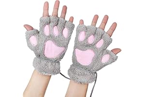 LOVELEGIS Guanti zampa pile - caldo - taglia unica - Idea regalo Natale e compleanno