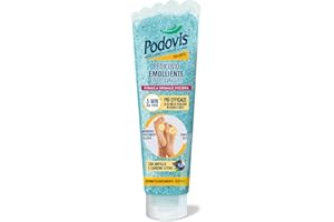 Podovis, Pediluvio Emolliente - Effetto Velluto, Piedi Morbidi e Lisci, Rimozione Calli e Duroni, Elimina gli Ispessimenti della Pelle, Effetto Massaggiante ed Esfoliante, 150 ml