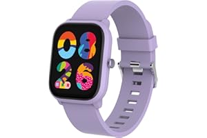 Celly, Smartwatch per Bambini con Cinturino in Silicone, con Monitoraggio Battito Cardiaco, Contapassi, Giochi, Bluetooth, App Dedicata Fit4Kid, Durata Batteria Fino a 4 Giorni, Colore Viola