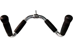 QIBYLIFT Barre d'haltères multi-exercices pour machines à câble, barre de traction latte, accessoires de machine à câble, barre de presse triceps, barre de traction droite tournante avec poignées rotatives et