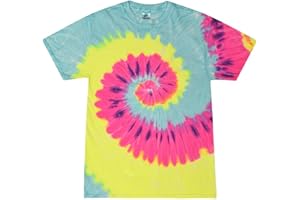 Colortone Camiseta Batik Unisex 'Swirl' | Camiseta Hippie Hombre Camiseta Hippie Mujer S - 5XL con Diferentes Estampados | Ropa Flower Power Mujer y Hombre de algodón | Diseño Batik teñido a Mano
