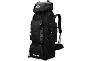 CINGHI LUSSO Sac à dos de randonnée 90l hommes et femmes sac à dos imperméable sac à dos de voyage grand Camping sac de randonnée sac de jour extérieur sac à dos de voyage