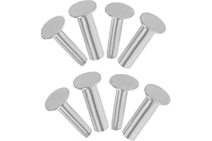 Amosfun Edelstahl Messergriff Nieten Set 4 Paar Diy KüChenmesser Griffbefestigung Handgefertigte Rivets FüR Sichere Messergriff Fixierung