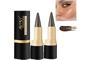 SHUOHONG 2 Pièces Maquillage Femme Professional Makeup Eyeliner, Crayon Yeux Waterproof, Eyeliner Couleur Intense, Eyeliner Waterproof Application Facile et Précise, Eye Liner Allday Tenue (Brun)