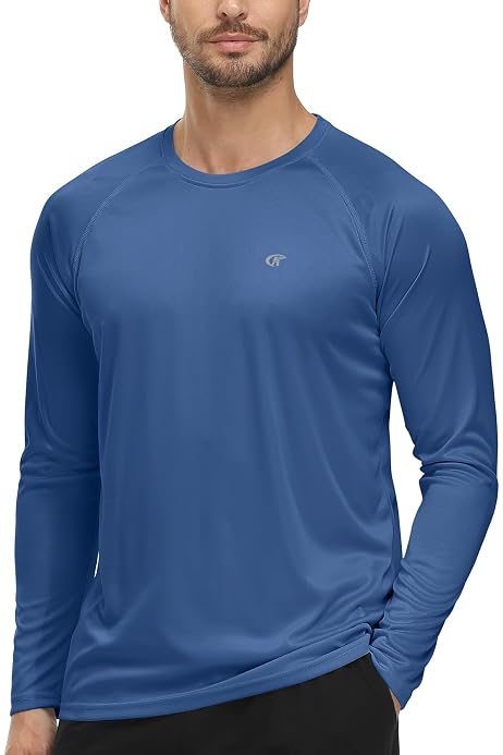 Herren Sonnenschutz-Shirt Langarm – UPF 50+, Atmungsaktiv & Schnell Trocknend Für Sport & Outdoor