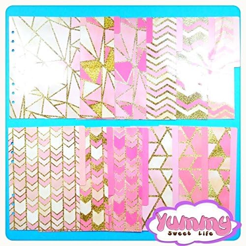 PLANNER DIVIDERS SET RoseGold - Set: 6 or 12 dividers + Dashboard