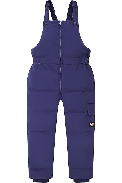 Tuta Da Sci Bambino Con Bretelle - Pagliaccetto Invernale Antivento Per Neve E Attività Outdoor - Foto 6