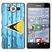 Produktbild FJCases Saint Lucia Saint Lucian Holzmuster Flagge Harte Hülle Schutzhülle Tasche für Microsoft Lumia 950