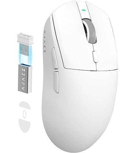 Mouse Gamer Sem Fio AJAZZ AJ159 APEX/AJ159PRO Com Base De Carregamento Magnética RGB Leve