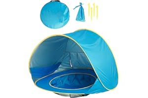 MH Trading Pop Up Beach Tent with Pool UV Protection Sun Shelter for Babies & Infants Perfect for the Beach, Garden and Park