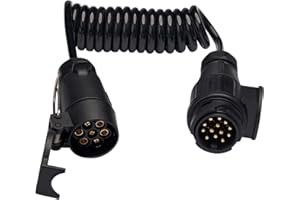 ‎BEIJISTAR BEIJISTAR 1.6M Anhänger Verlängerungskabel 13-7 Polig, 12V Anhänger Verlängerungskabel mit Stecker 13 Polig und Steckdose 7 Polig, Anhänger Verlängerung Kabelverbinder, für LKW RV Wohnwagen