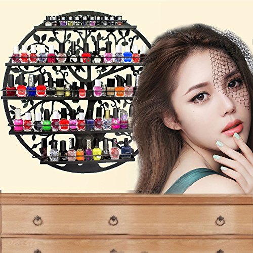 AISHN 5 Etagen Organizer Display Rack Aufbewahrung konzipiert von Tree of Life Schwarz - 7