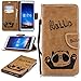 Produktbild Misteem Cartoon Hülle für Huawei Mate 10 Lite, Schön Retro Panda Muster Leder Wallet Cover Stoßfest Flip Etui mit Kartenhalter Brieftasche Schutzhülle für Huawei Mate 10 Lite - Pandabär Braun