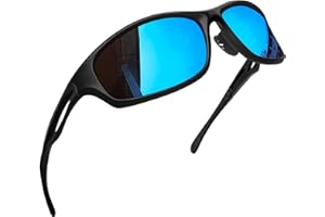 Joopin Lunettes de Soleil Sport Polarisées pour Homme et Femme Lunettes de Soleil Cyclisme pour Course à Pied, Pêche, Moto, Golf, Randonnée et Les Sports de Plein Air UV400 Protection