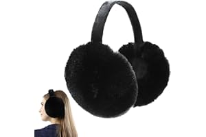 Jodsen 2 Piezas Orejeras Invierno, Ojeras Plegables Prueba Viento Felpa, Accesorio Invierno Unisex Protector Oídos Suave y Cálido para Mujeres, Hombres, Niñas, Niños