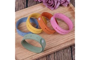 QIUGOSUN 10 Pack Mosquito Repellent Bracelets - Natural Insect Repellent, Adjustable Waterproof Mosquito Bands for Kids & Adults, 72-Hour Plant-Based Protection