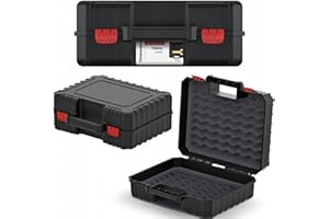 B2C Plastic Power Tool Storage Case Empty Box Electric Drill Holder Foam Organiser Angle grinder Router Multitool storage Various Models (Model 2)