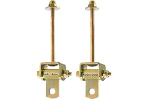 KOTARBAU® Crochet de Balançoire 118 mm 2 Pièces Roulement à Charnière Fixation de la Balançoire du Hamac en Acier Galvanisé Or