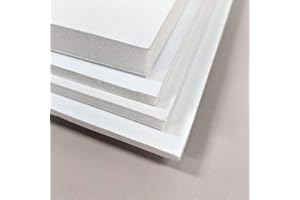 FOAMBOARD WAREHOUSE A1 White Foam Board – 840mm x 594mm – 10mm Thick – Pack of 5 Sheets – Extra Thick Rigid Mounting Board for Signs, Displays, Crafts & Model Making