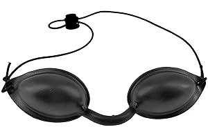 Oykrueats Solarium Brille,Kieselerde Sonnenbank Brille,Schwarz Rotlicht Schutzbrille,Wiederverwendbar Schutzbrille Rotlichtlampe,Für UV-Infrarot LED Rot Blau Licht Harte Wellenlänge Therapie