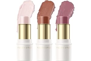 FALOCUTUS 3 Pcs UNIVERSAl Contour Stick Set,Cream Blush & Highlighter Bronzer Pen,Long Lasting & Smooth Natural Face Contouring Illuminator,Professional Makeup Kit for All Skin