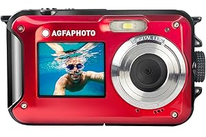 Agfaphoto Realishot WP8000RD Wodoodporny Aparat Fotograficzny, Czerwony, 24 MP