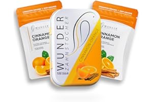 PERFEKTO24 Wunder wykałaczki – wykałaczki o smaku, zestaw 3 szt. – guma do żucia bez plastiku – pomaga zwalczać nieświeży oddech – zaprzestanie palenia – świeży oddech z aromatycznymi wykałaczkami – bez cukru,